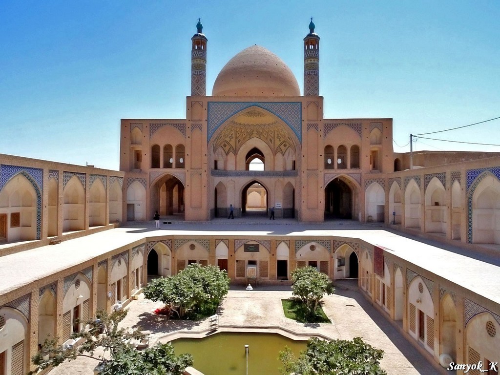 9626 Kashan Agha Bozorg mosque Кашан Медресе и мечеть Ага Бозорг