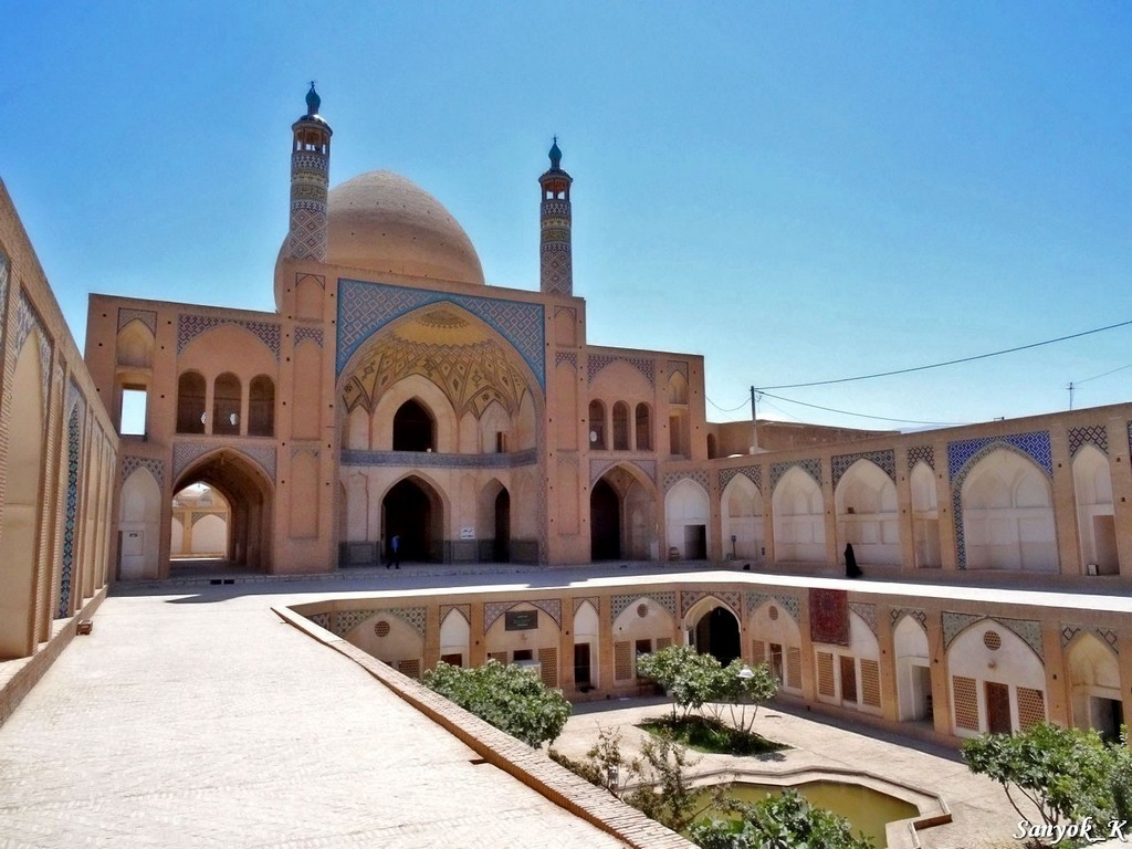 9628 Kashan Agha Bozorg mosque Кашан Медресе и мечеть Ага Бозорг